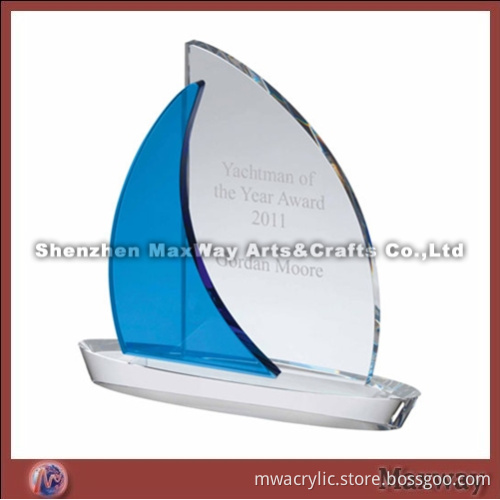 Pure Ship-liked Cheap High Grade Acrylic Award Trophy